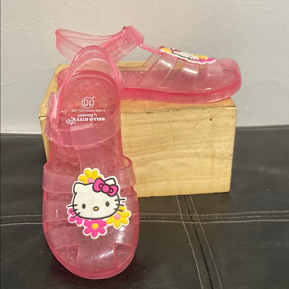 Hello Kitty Transparent Pink Kids Sandals